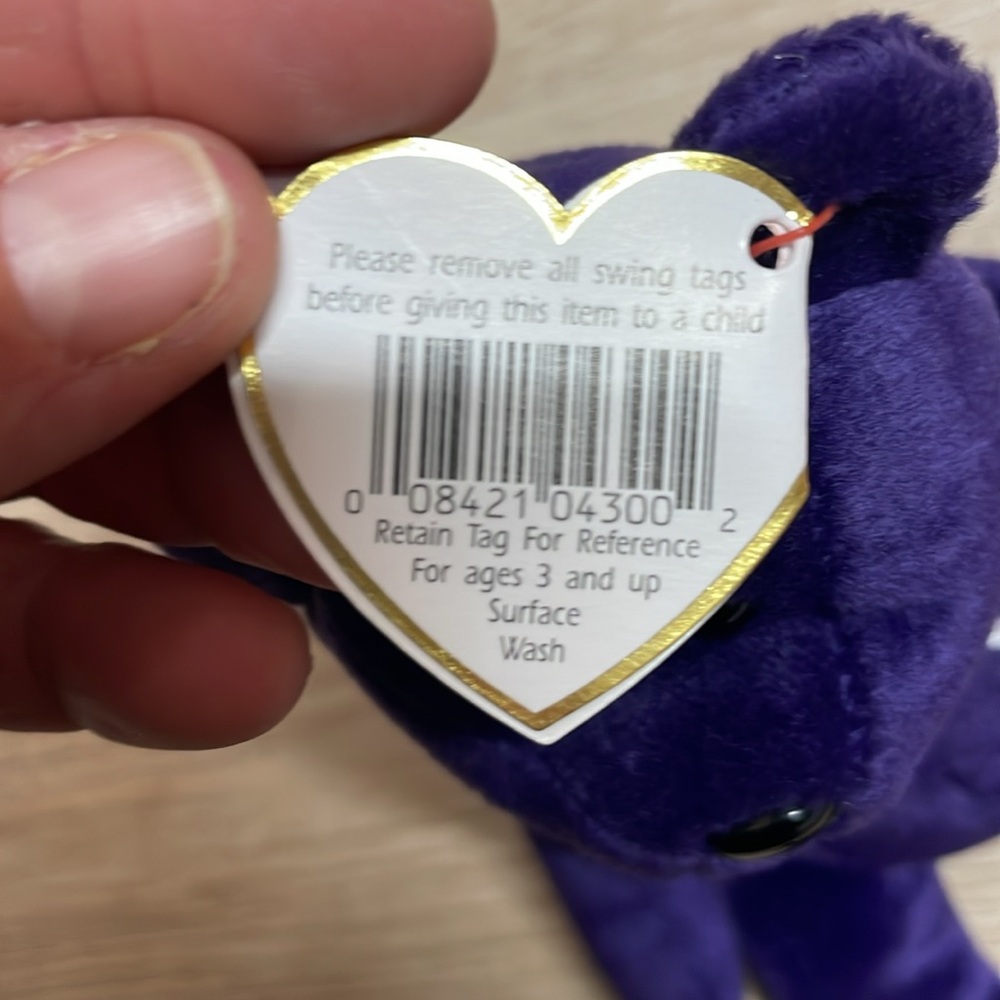 Ty Beanie Babies 1997 Princess Diana Bear Toy Rare - Picture 7 of 8